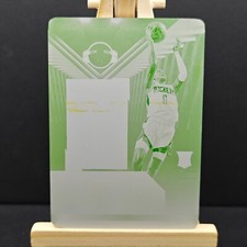 2021-22 Panini Black Jalen Green 1/1 Yellow Printing Plate Rockets RC #20