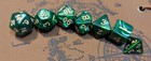 ✨Druid Green✨ 7 Dice Set Poly RPG DnD Dungeons Dragons AD&D Pathfinder d20
