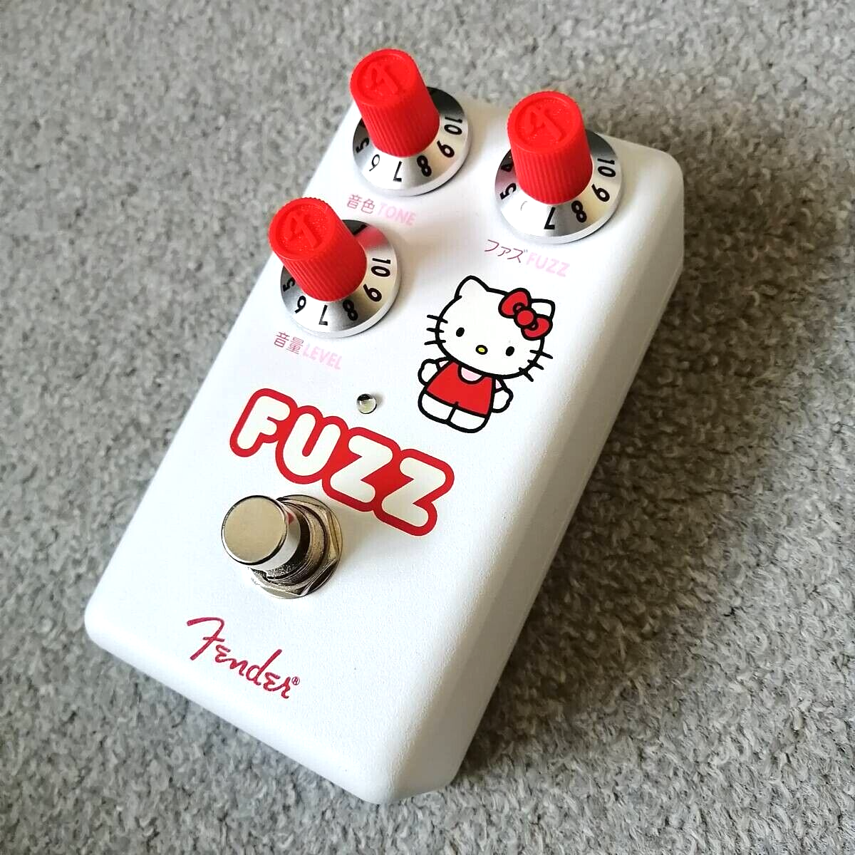 Fender x Hello Kitty Fuzz White Guitar Effect Pedal Compact