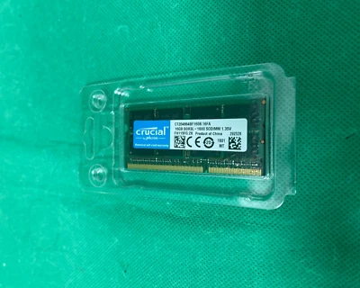 Crucial CT204864BF160B 16GB DDR3L 1600 MHz SODIMM Memory Module