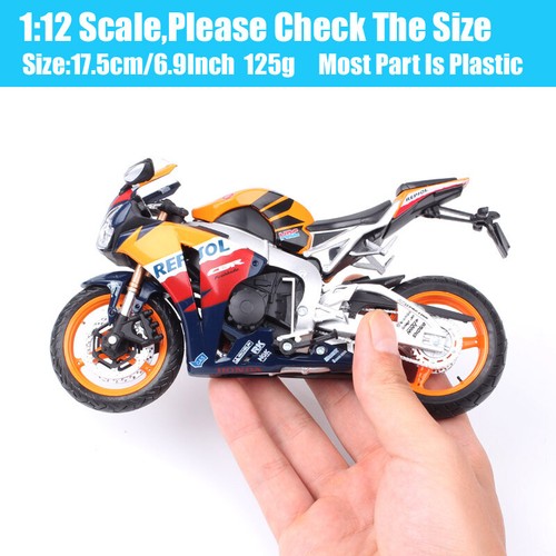 1:12 Automaxx Honda CBR1000RR CRB Repsol Fireblade Motorcycle Model Bike Orange - Picture 4 of 12