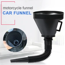 Flexible Large Funnel Oil Water Gas Fuel Spout Funnel for Car Motorcycle Boat 