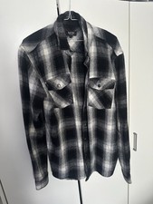Men’s BoohooMAN Checkered Shirt Jacket Soft Size Large