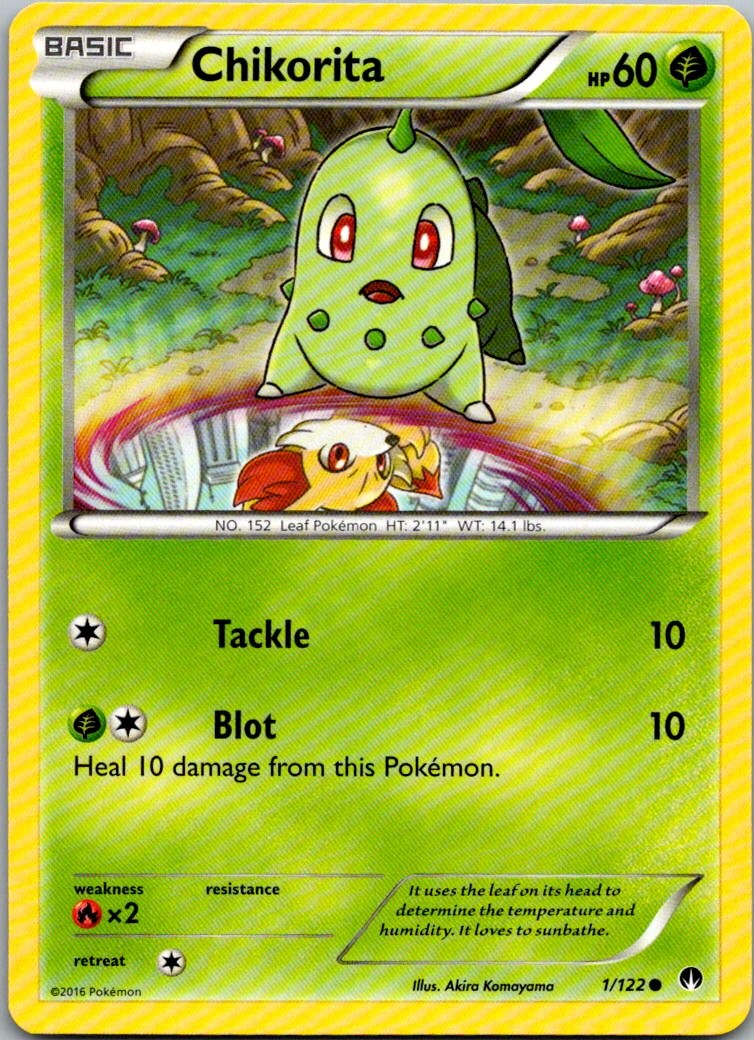 Chikorita Common XY - BREAKpoint 1/122 LP Normal