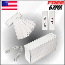 Aluminum Plant Labels Metal Tags W Wires for Plant Markers, Tree Tags, 50 Pcs