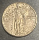 1927-P Standing Liberty Quarter 90% Silver, Philadelphia Mint, 25c