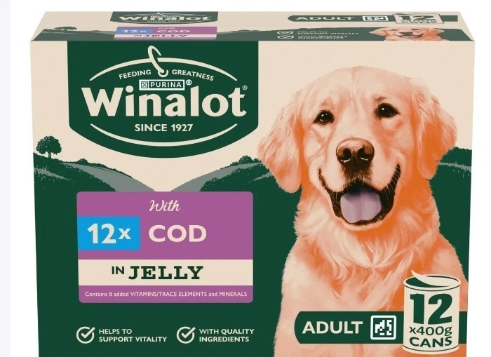 Winalot Cod in Jelly 12 Pack, 400g Each