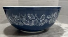 Pyrex Colonial Mist 404 Mixing Bowl 4 Quart French Daisy Blue Daisies Made USA