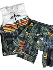 ZOOT SPORTS MAHALO LTD TRIATHLON RACING KIT SLEEVELESS TANK SHORT SUIT LARGE