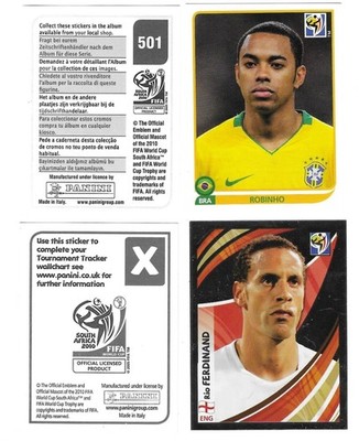 Panini - Südafrika - WM 2010 - Auswahlliste (501-638, A-X) (T12)