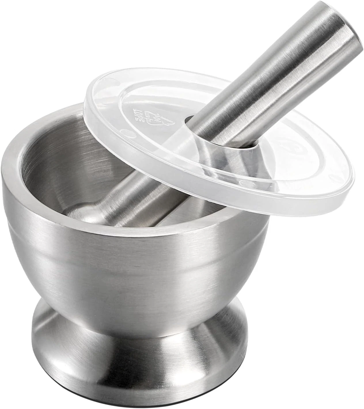 Mortar and Pestle Set, 18/8 Brushed Stainless Steel Spice Grinder, Herb Bowl
Opens in a new window o