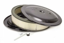 Moroso 65912 Air Cleaner - Aluminun - 14 X 3 Raised Bottom - Black