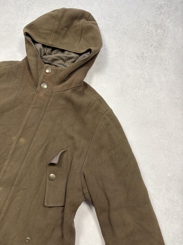 Miu Miu 1998 AW Archive Hooded Wool Coat Italy 90s Mans Size 52 - Picture 2 of 24