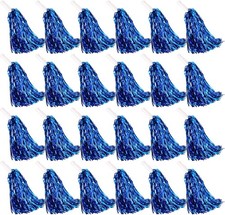 Hedume 24 Pack Cheerleading Pom Poms, Metallic Foil Poms,...