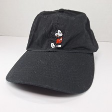 Disney 2022 Mickey Mouse Black Unisex Strapback Embroidered Baseball Hat Cap