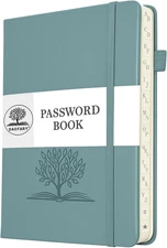 DAOFARY Password Book with Alphabetical Tabs - Small Password Keeper Book (5.6 *
