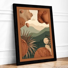 Desert Under Stars Boho Framed Wall Art Print Large Picture Ready to Hang