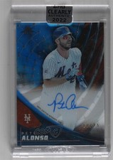 2022 Clearly Authentic Topps Tek Blue 20/25 Pete Alonso #TEK-PA Auto 1q7