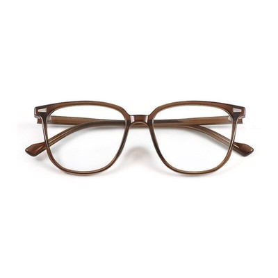 Anti-Blaulicht kurzsichtige Brille Große quadratische Rahmenbrille -0.5 to -6.0