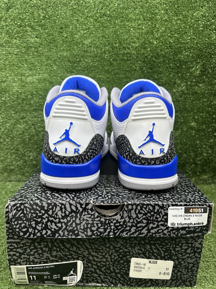 Size 11 - Jordan 3 Retro Mid Racer Blue 195238838614| eBay