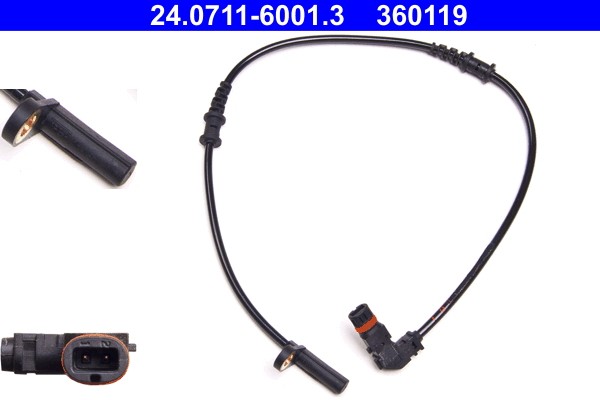 Fits ATE 24.0711-6001.3 WHEEL SPEED SENSOR