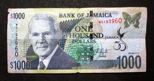 1000 DOLLAR 2012 BANKNOTE OF BANK OF JAMAICA - MICHAEL MANLEY
