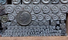 Antique Letterpress at "@" up to 30pt  Type U38