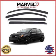 Window Vent Visor Rain Guard Deflectors for Toyota Corolla Hatch Back 2019-2025