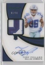 2019 Panini Immaculate Rookie FOTL Emerald 7/14 Tony Pollard Patch Auto 0lu0