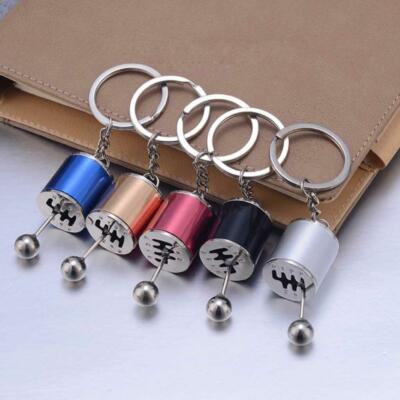 Car Speed Gearbox Gear head Keychain Manual Transmission Lever