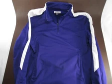 Small Purple Augusta Sportswear Quarterzip (100% polyester) (D ED)