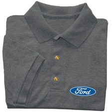 Ford golf shirt men's collared button up polo tee dress shirt mustang trucks