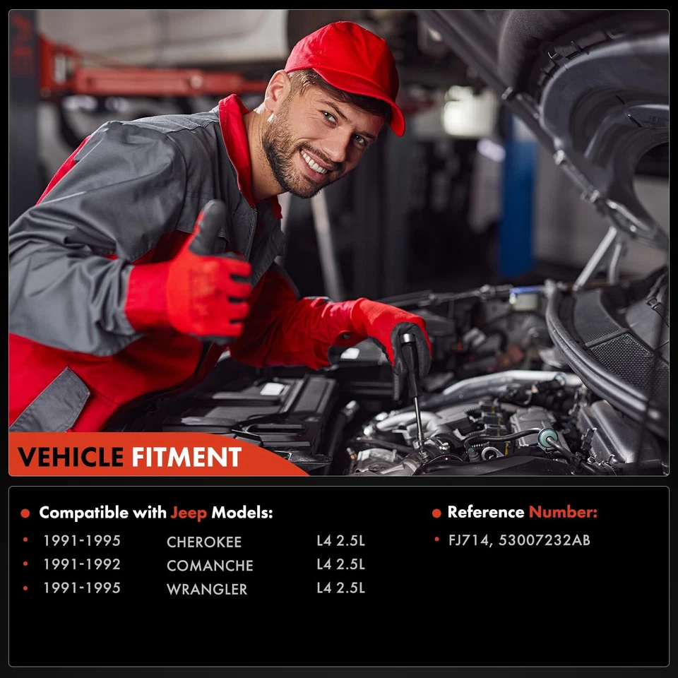 4 piezas inyectores de combustible para Jeep Cherokee Wrangler 1991-1995 Comanche 1991-1992 2,5 L Foto 2 de 4