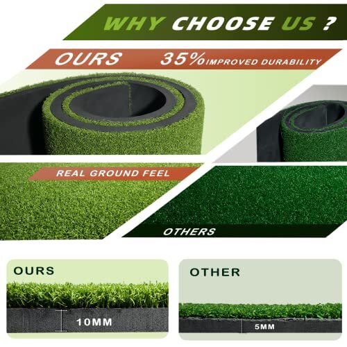 Golf Hitting Mat, Golf Mats Practice Outdoor, Golf Turf Practice Mats