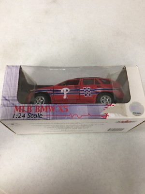 FLEER PHILADELPHIA PHILLIES TEAM RED BMW X5 DIECAST COLLECTIBLE