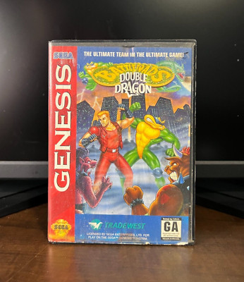 Battletoads Double Dragon Sega Genesis CIB Complete Authentic 