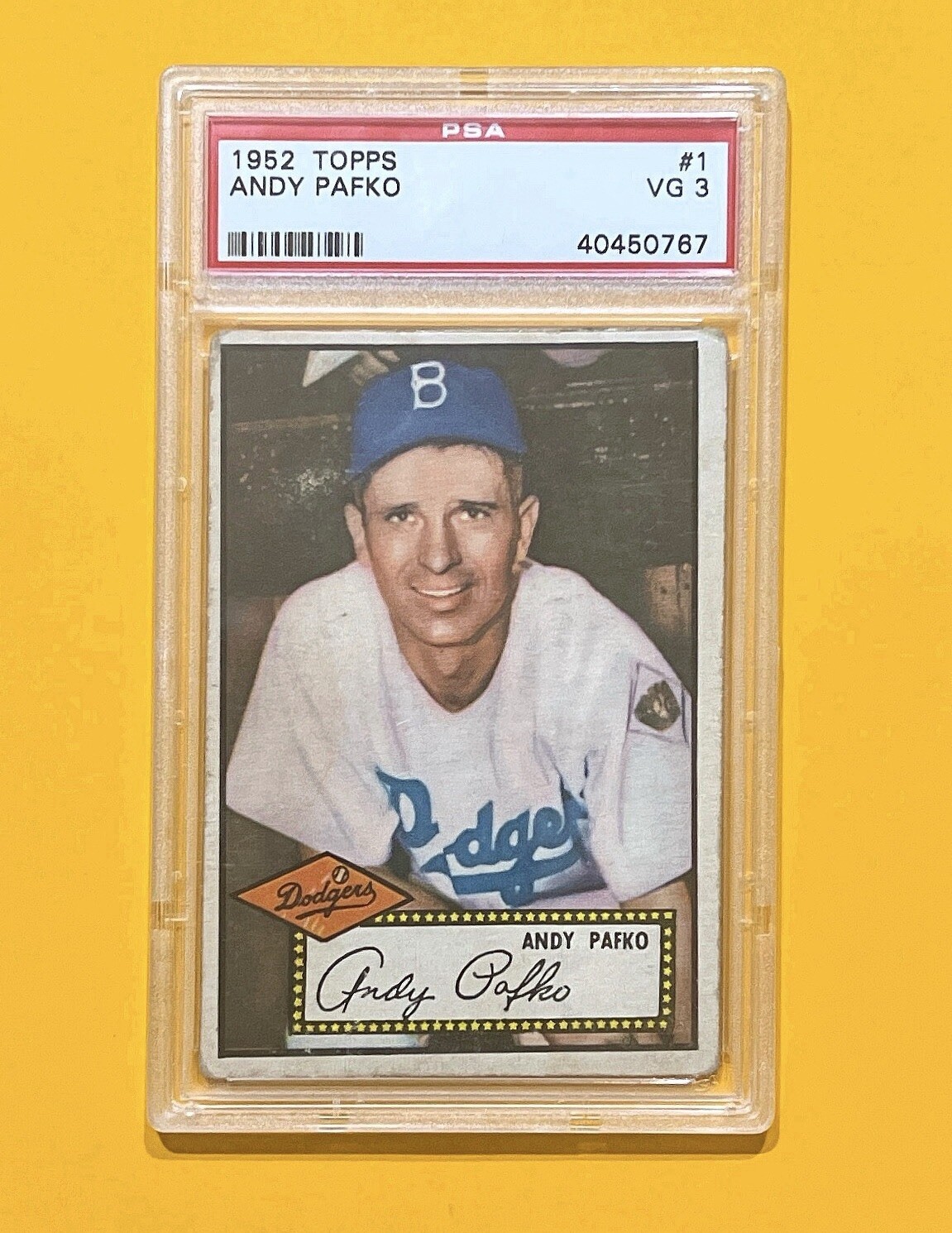 1952 Topps - Red Back #1 Andy Pafko - PSA 3