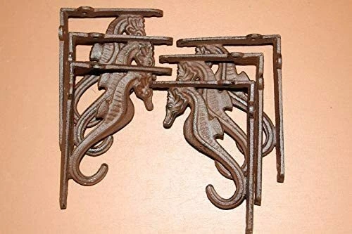 Sealife Mailbox Post Corner Corbels Accents, 6 7/8 inch Cast Iron, B-75B - Image 4 of 4