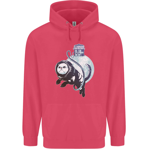 Space Astronaut Cat Funny Childrens Kids Hoodie - Picture 64 of 88