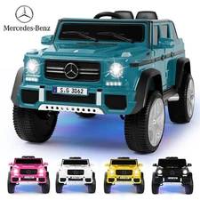 JOYLDIAS 12V Battery Kid Ride On Car Electric Truck Mercedes-Benz w/Remote,Music