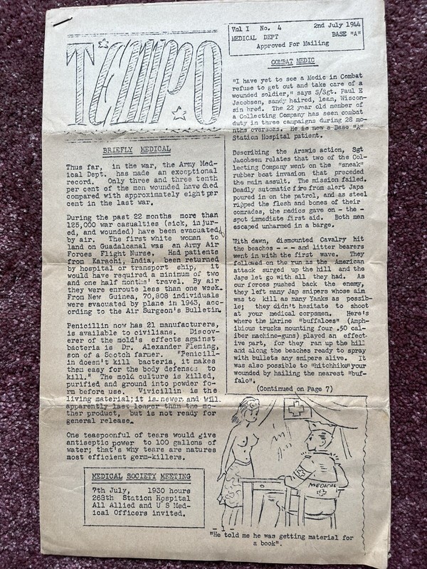 RARE WWII U.S. Pacific Theater Camp Newspapers - New Guinea and Philippines