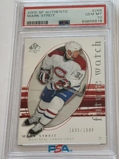 2005 SP Authentic #268 Mark Streit IIHF HOF Rookie RC PSA 10 GEM MINT Pop 3 RARE