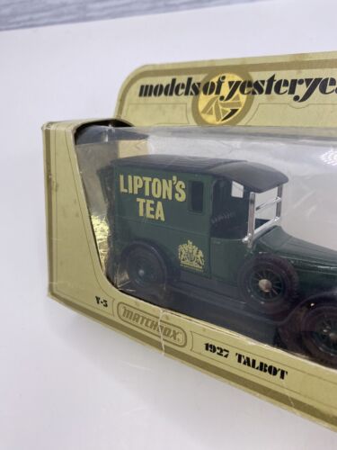 Matchbox - 1927 Talbot Van Lipton's Tea Made in England Green 3.75” Boxed - Picture 4 of 10