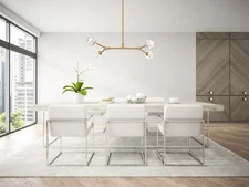 MODERN KITCHEN ISLAND DINING ROOM CRYSTAL CHANDELIER PENDANT FIXTURE 4 LIGHT