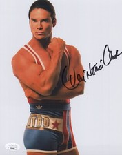 American Gladiators 8x10 photo of Nitro signed by Dan Clark JSA COA