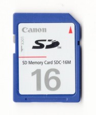 Canon Genuine 16MB MEGABYTE SDC-16M SD Camera Memory Card