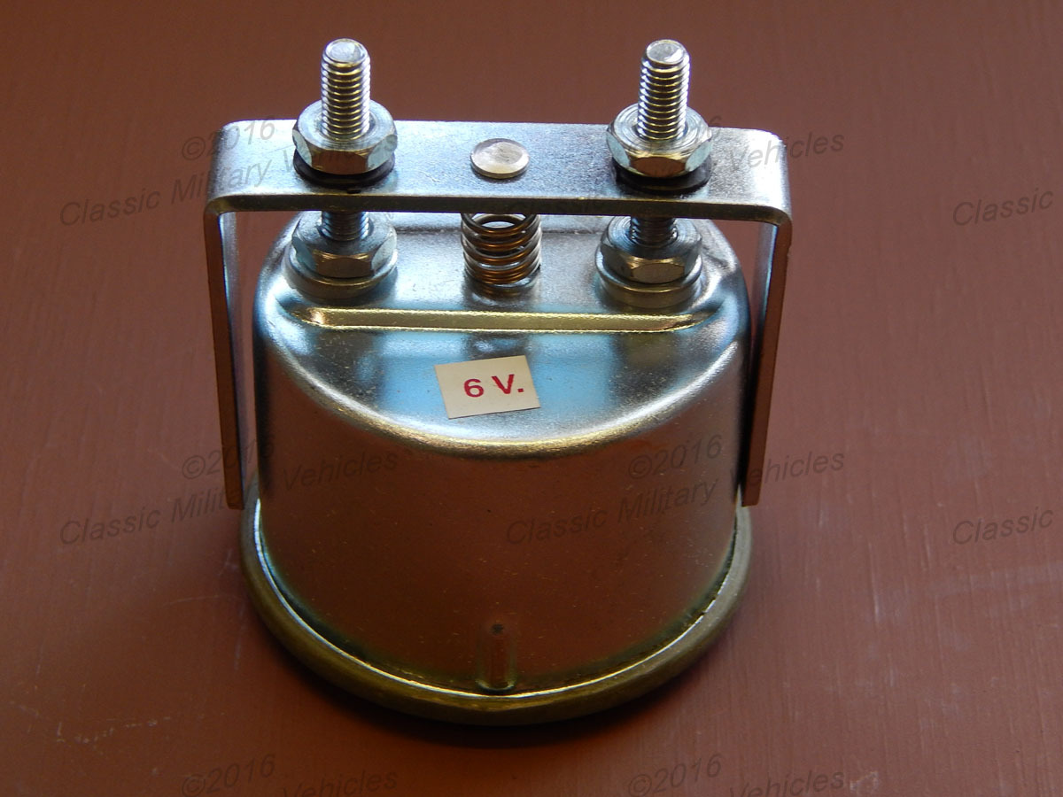 6-Volt Fuel Gauge For Willys MB & Ford GPW - USA Made Reproduction - Also Fits CJ2A Jeeps