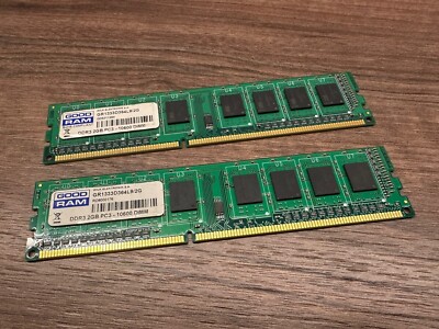 4GB 2x2GB Good RAM DDR3 PC3-10600 DIMM GR1333D364L9/2G