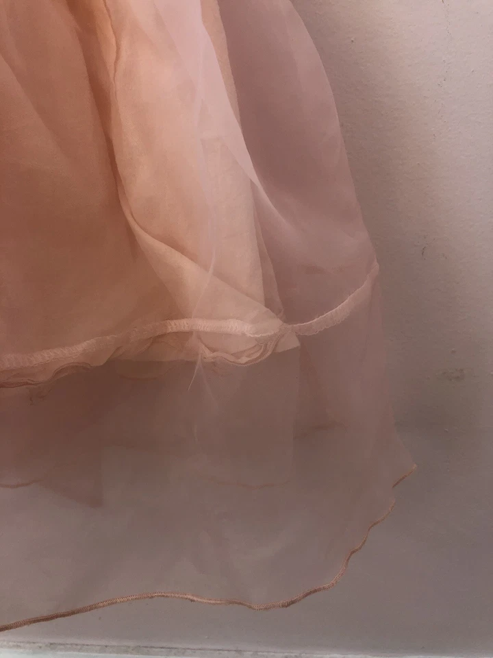 Trish Scully Child Pleated Organza Dress EUC Size 2 Pink - Изображение 4 из 4