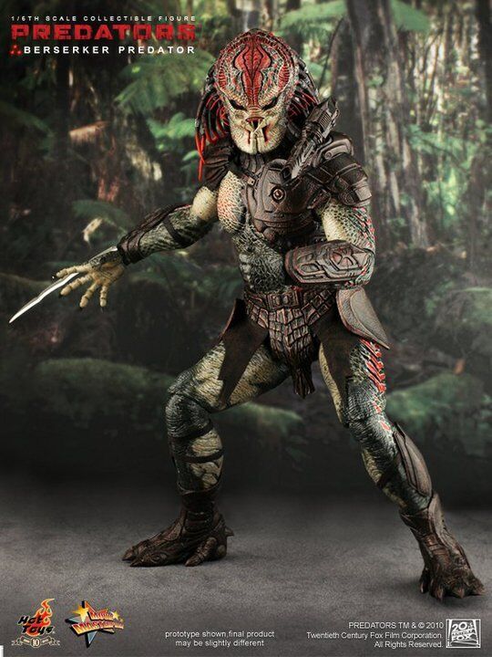 New Hot Toys Mms130 1/6 Predator Berserk Predator Lion Face New Hot Toys Mms130 1/6 Predator Berserk Predator Lion Face